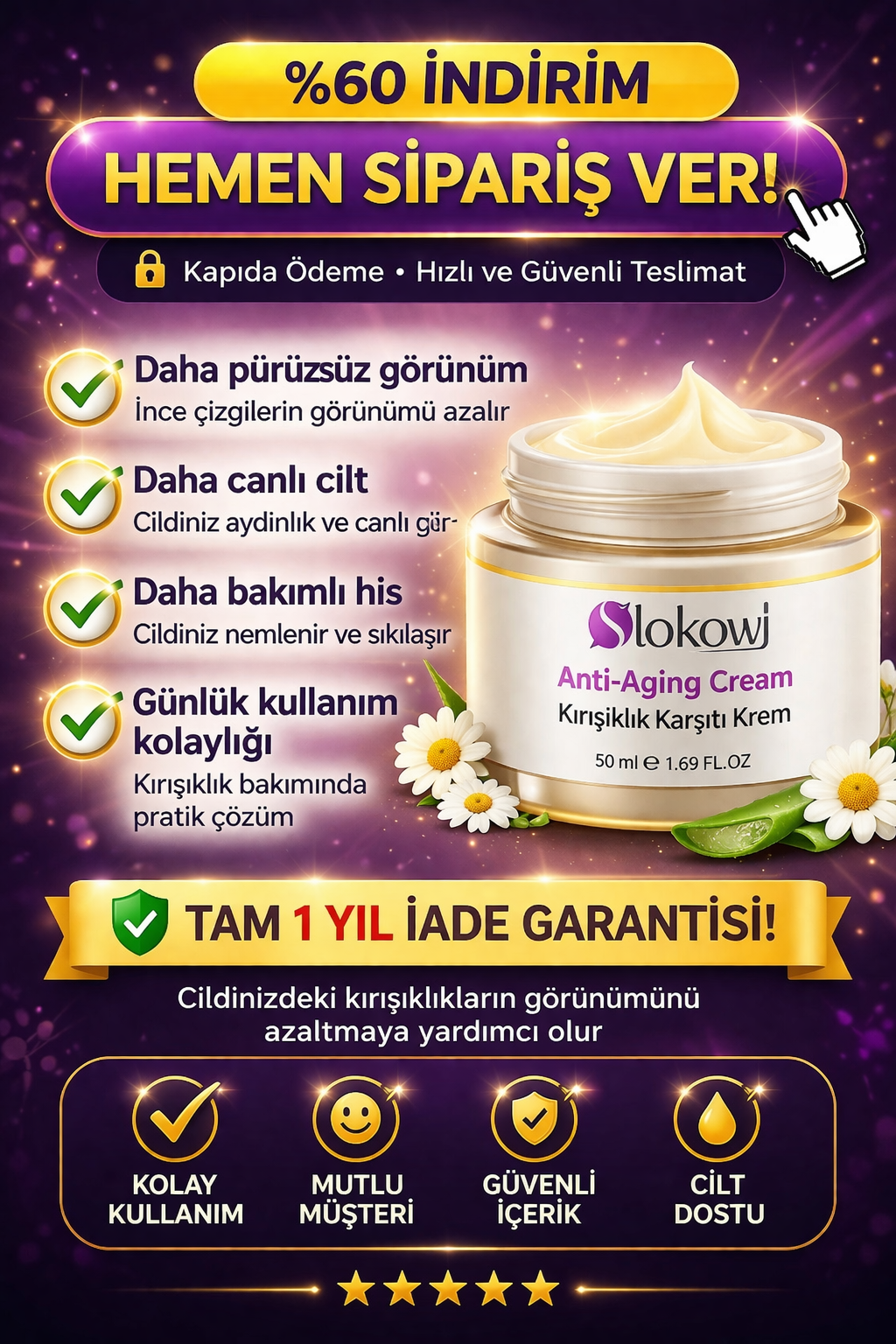 Kırışıklık Karşıtı Krem - Görsel 2
